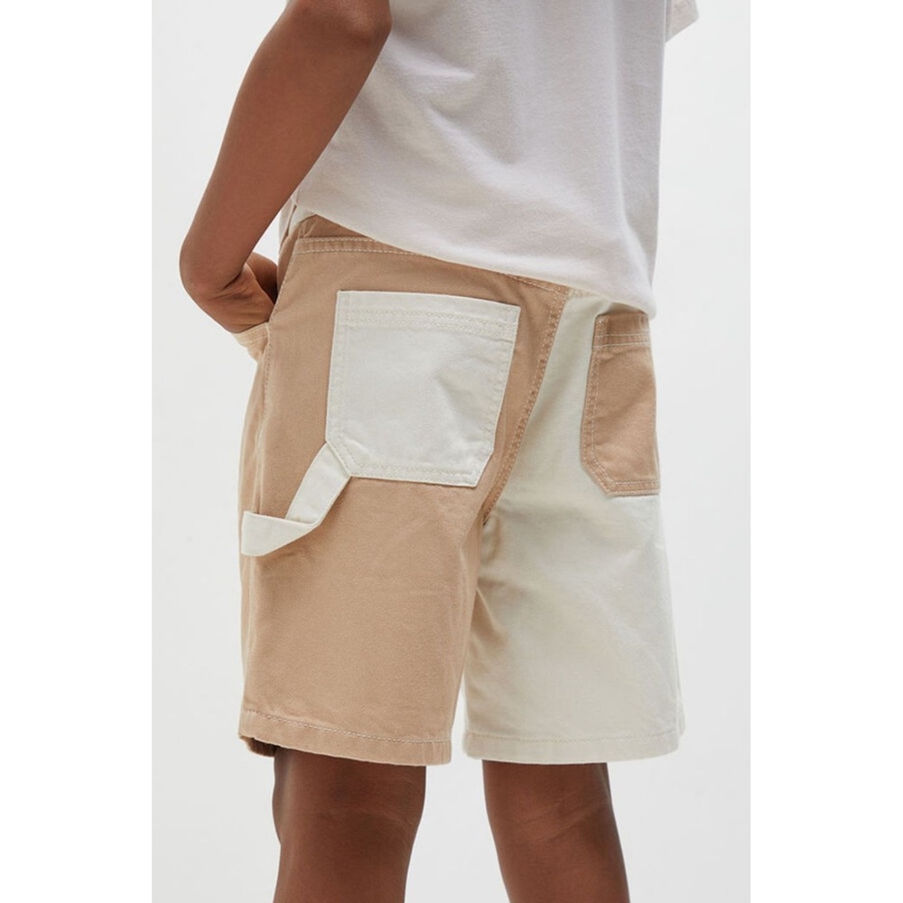 Denim‎ Shorts Kids Sz 14 Adjustable Waist. To Grow, Pockets, Cargo Color Block - Picture 14 of 15